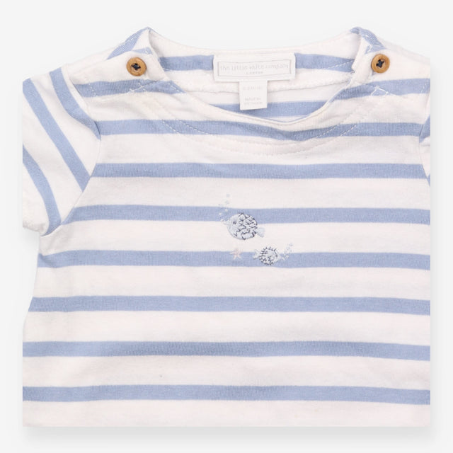 Romper stripe top blue shorts jersey
