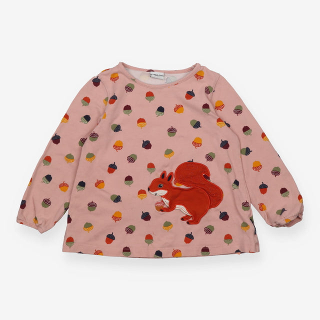 Pink Squirrel with Acorns Long Sleeve
