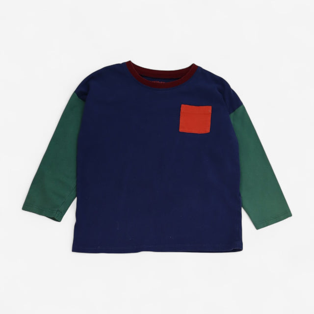LS raglan tee blue and green