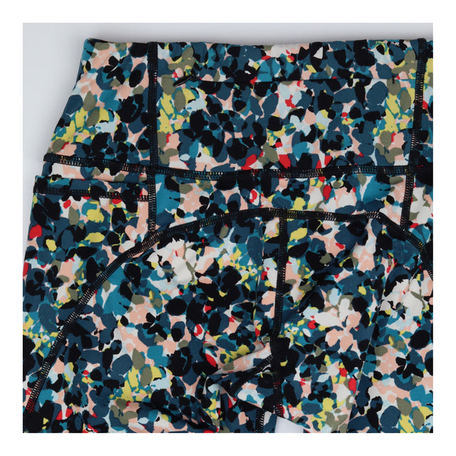 Power Gym Leggings Blue Abstract Floral 7/8 Sculpt