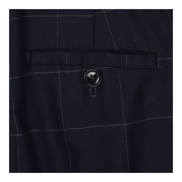 Navy Check Avery Petite Trousers Pants