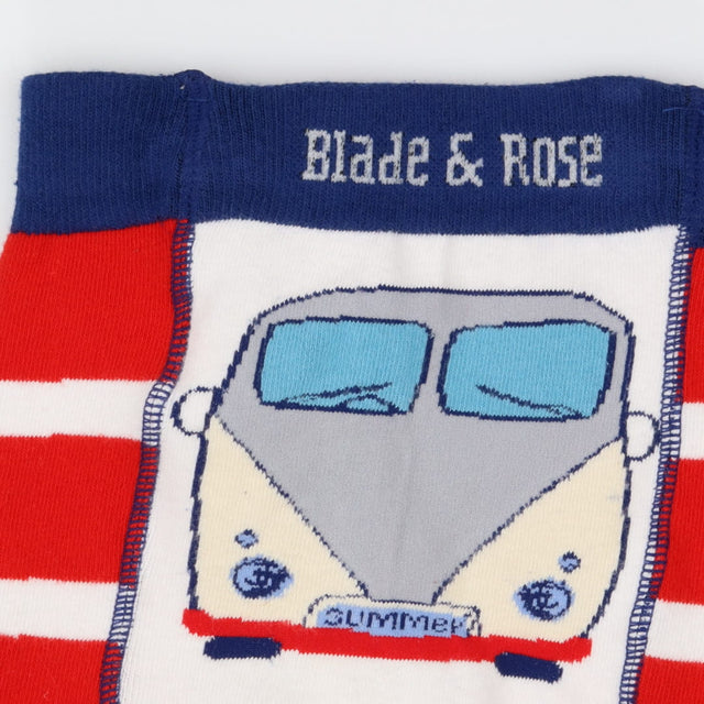 Knitted Shorts red stripe camper