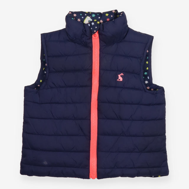 Navy Reversible Gilet with Unicorns