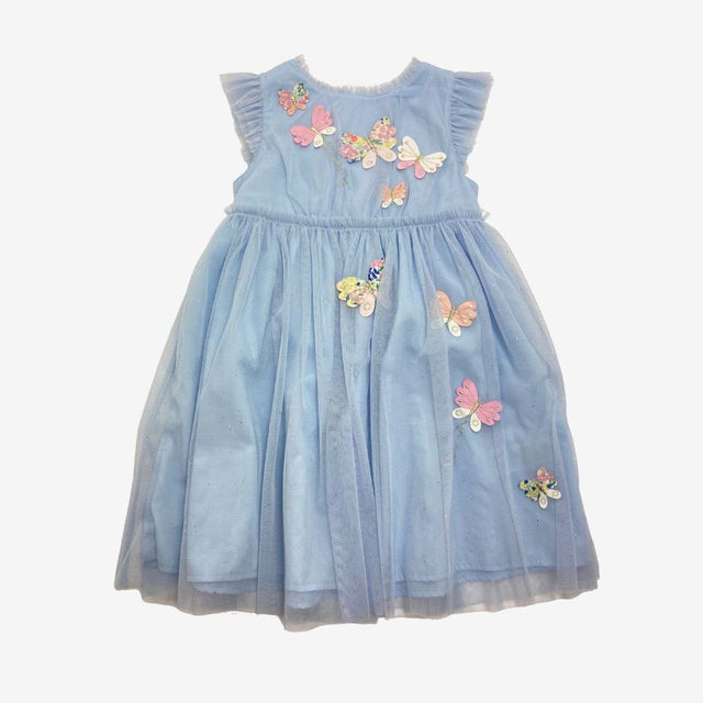 Blue Sparkle Tulle Butterfly Dress