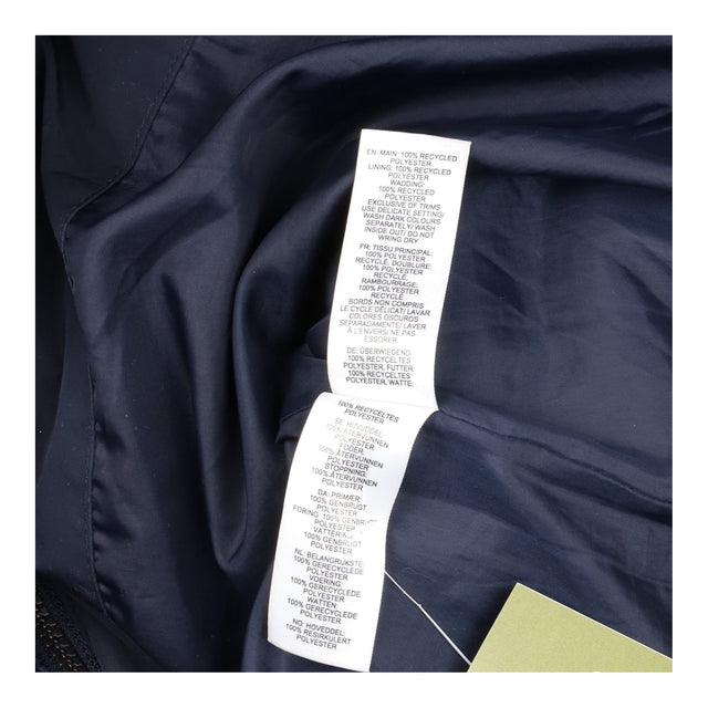 Padded Maternity Longline Hooded Coat in Navy