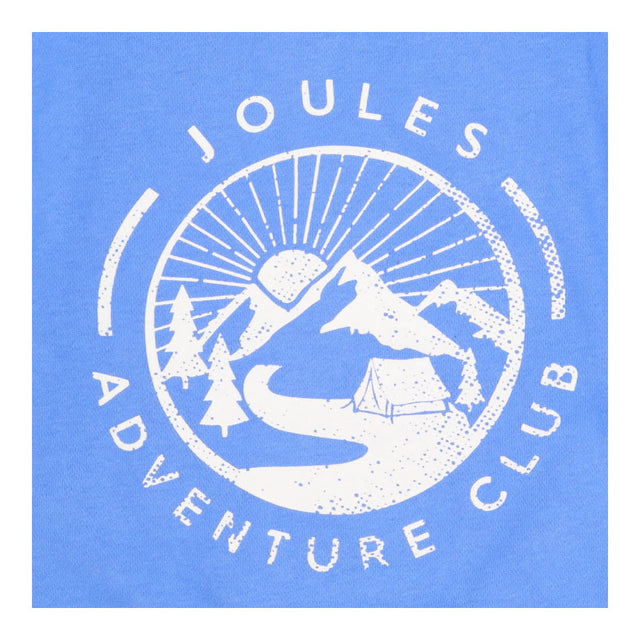 Sweatshirt cornflower blue Adventure club on back