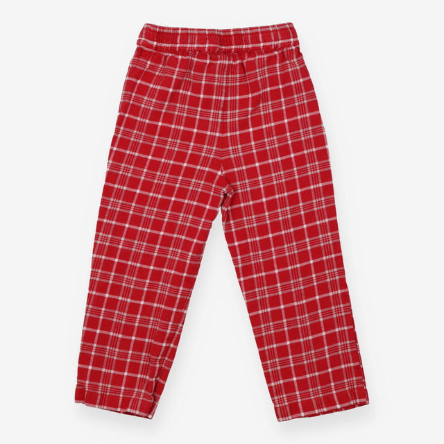 Pajama bottom red check