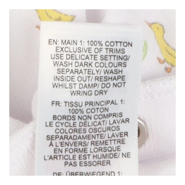 Sleepsuit White with Yellow Ducks