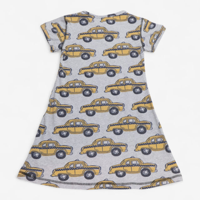 Dress grey yellow taxi