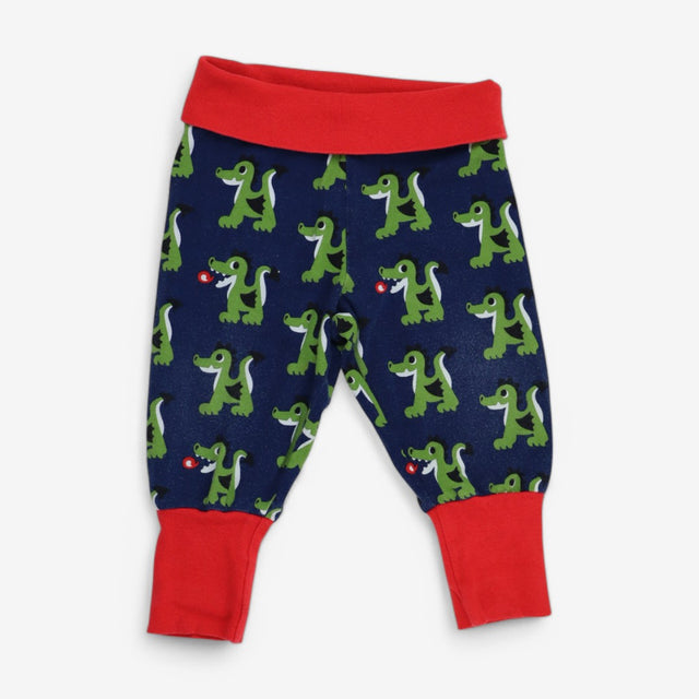 Joggers blue with red waist band and dragons