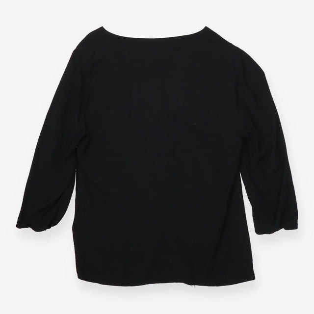 Claudie Pierlot Black Long Sleeve Blouse – Silver