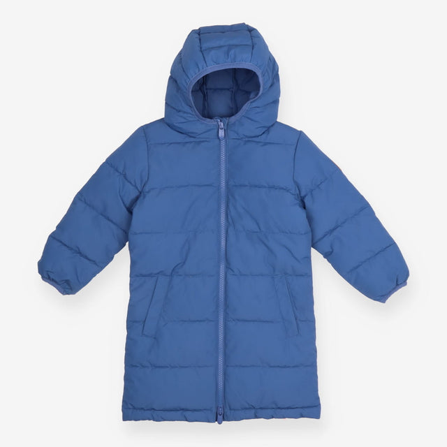 Coat puffer blue longline