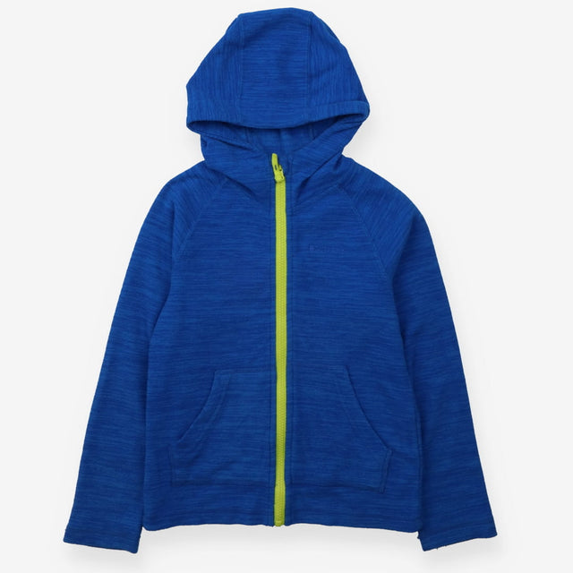 Blue Fleece with Yellow Zip