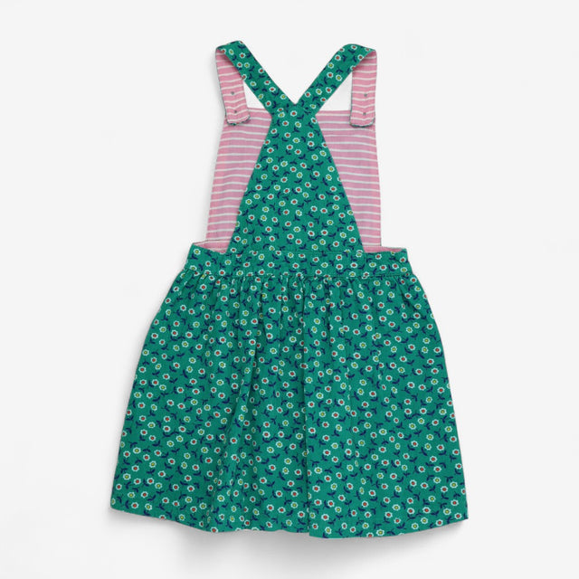 Cord Pinafore Green Floral