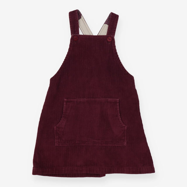 Purple Cord Pinafore