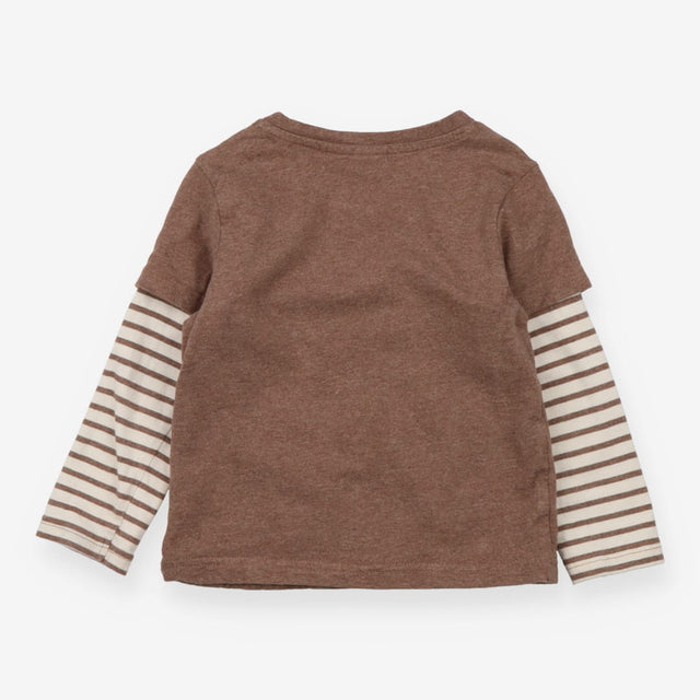 T-shirt brown stripe bug explorer