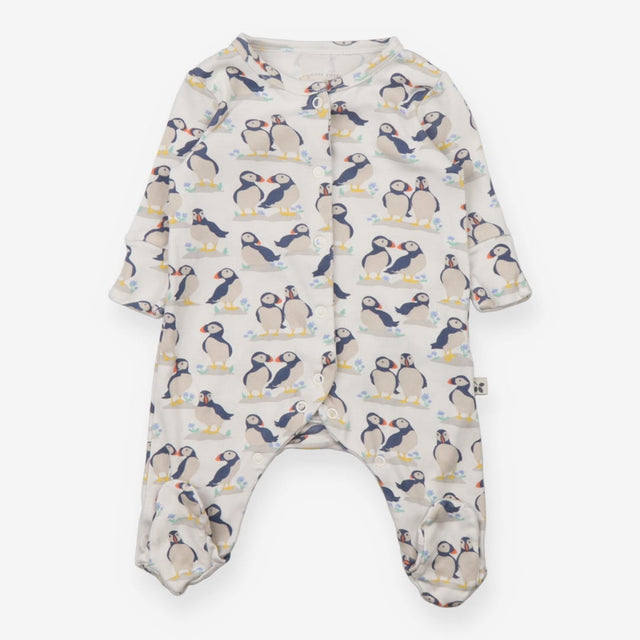White puffin sleepsuit