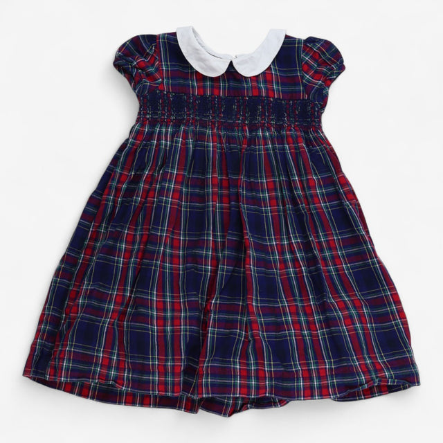 Tartan Smock Collared Dress