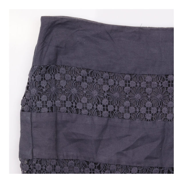 Skirt A Line Lace Insert Knee Length