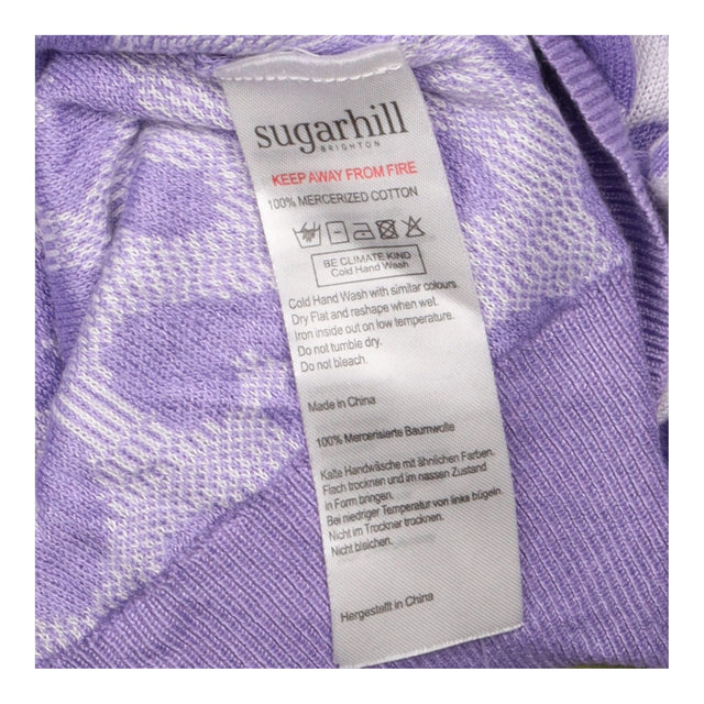 Jumper Animal Spot Print Crew Neck Cotton Lilac