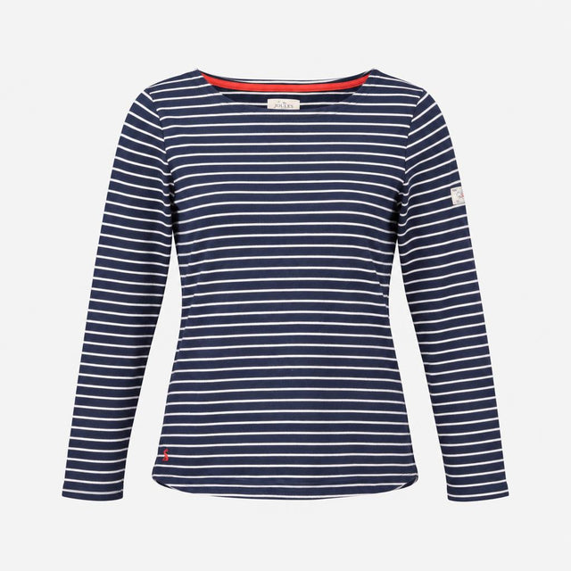 Top Harbour Long Sleeve Stripe Joules Navy White