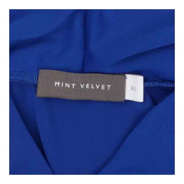 Long Sleeve Asymmetric Top, Cobalt Blue