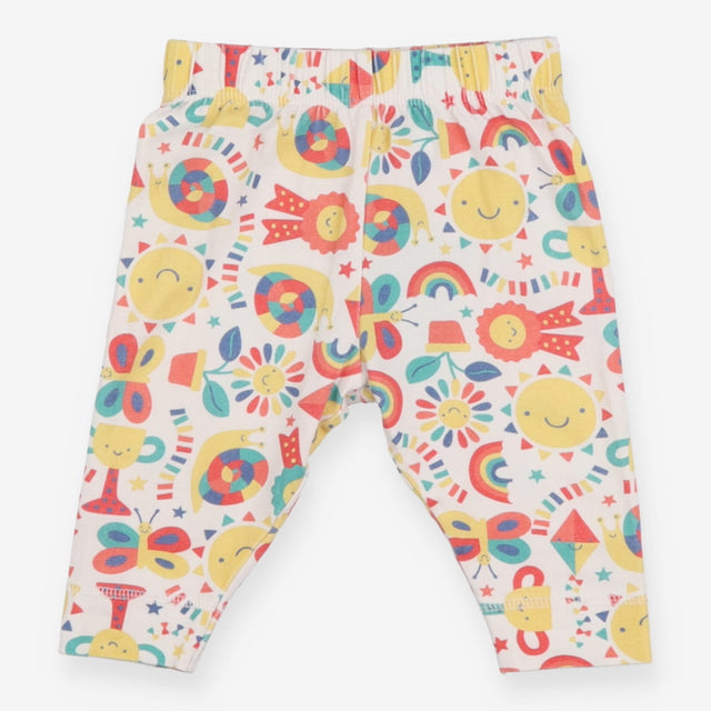 White Suns and Snails Leggings