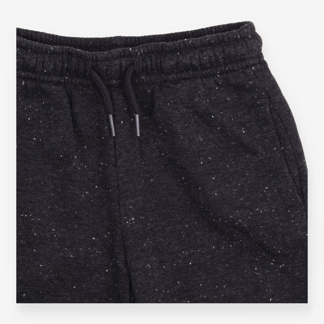 Fleece Cuffed Jogger Charcoal with White Bits