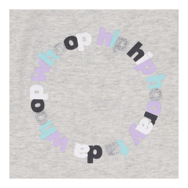 Grey t-shirt and lilac leggings Hip Hip Hooray