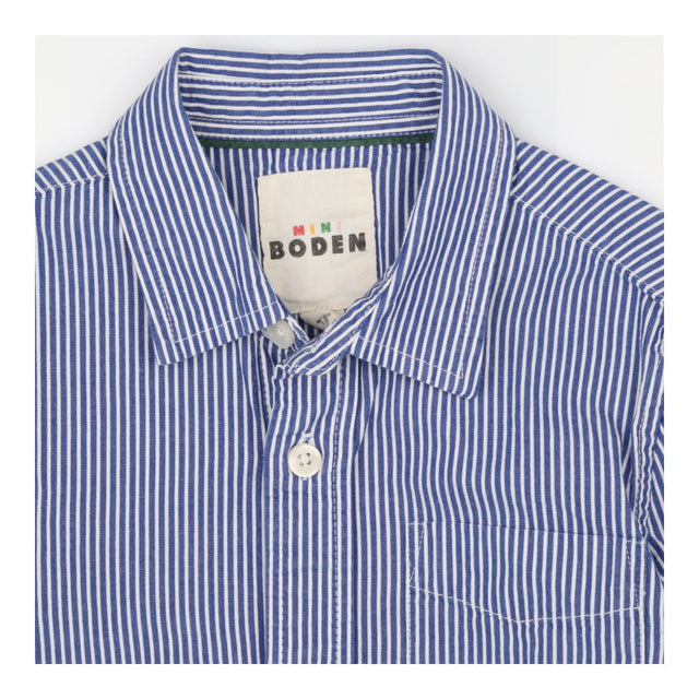 Blue and white pinstripe shirt