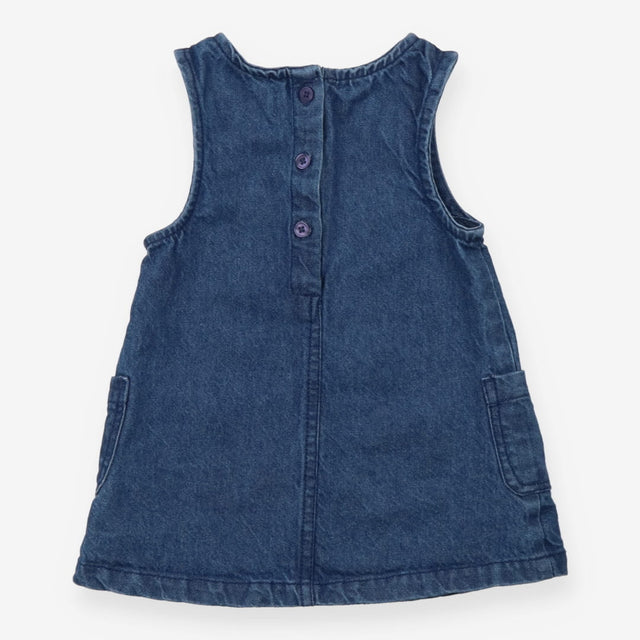 Pinafore Dress Blue Denim