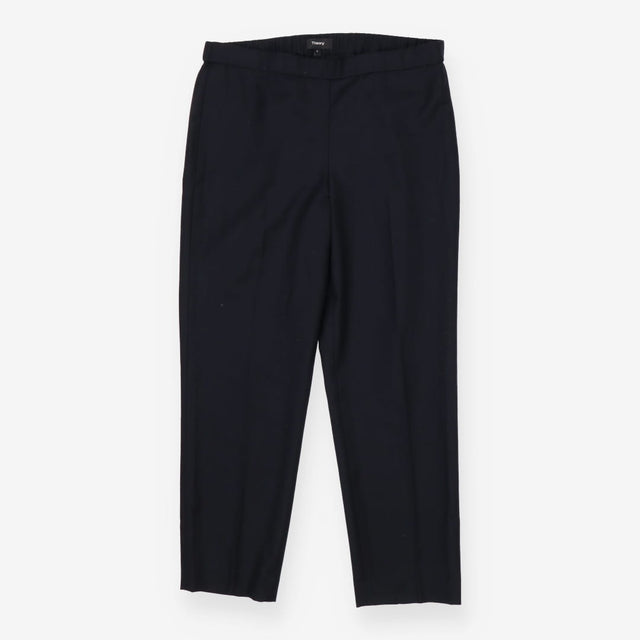 Theory 100% virgin wool pull on trousers black siz