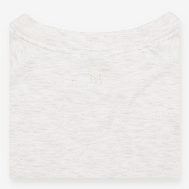 Sweatshirt Grey Marl Short Sleeve Relaxed Fit