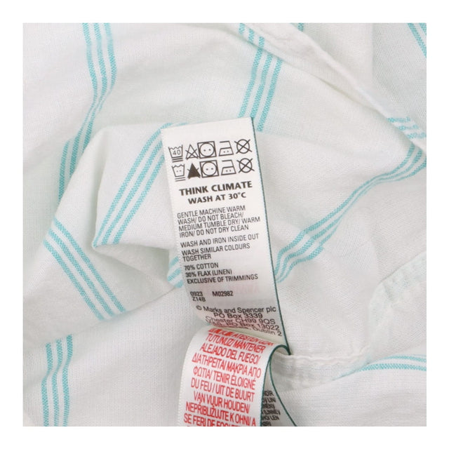 long sleeve shirt white and green strips