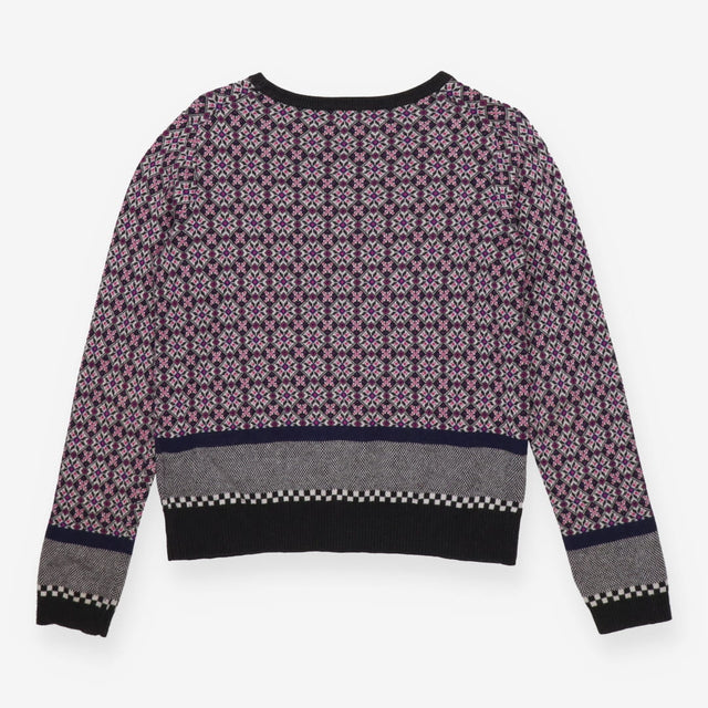 Sweater pink and purple knit