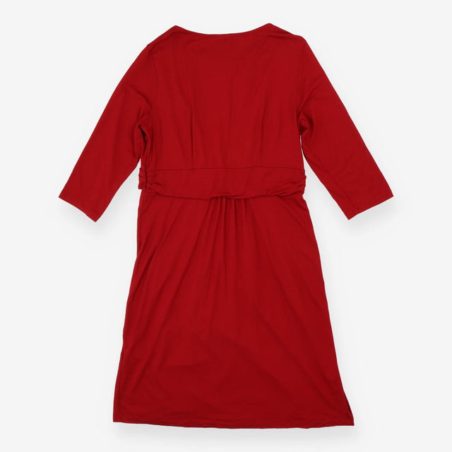 Red maternity/nursing dress mid length sleeves