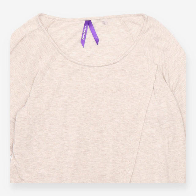 Top Long Sleeve Crossover Jersey Oat