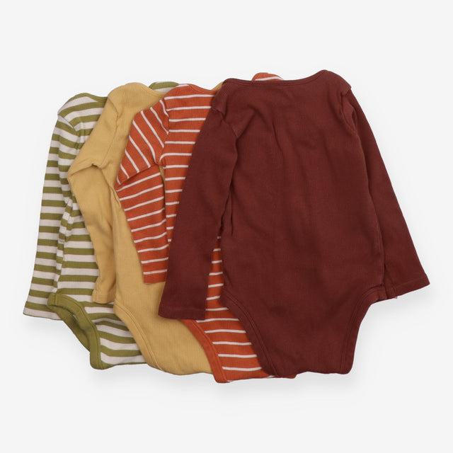 Bodysuits Long Sleeve Multicoloured/Stripes 4-Pack