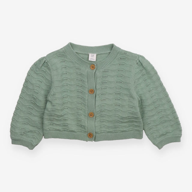 Sage Green Knit Cardigan