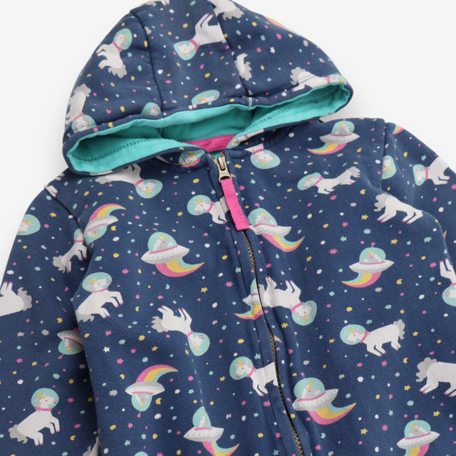 Snugglesuit blue unicorns in space