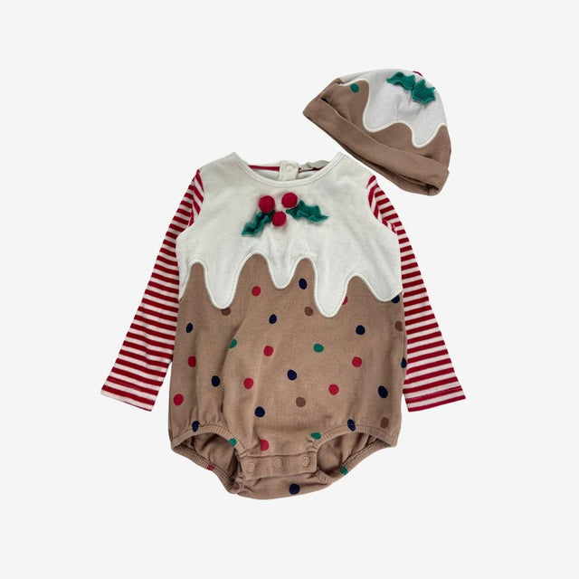 Christmas Pudding Bodysuit & Hat