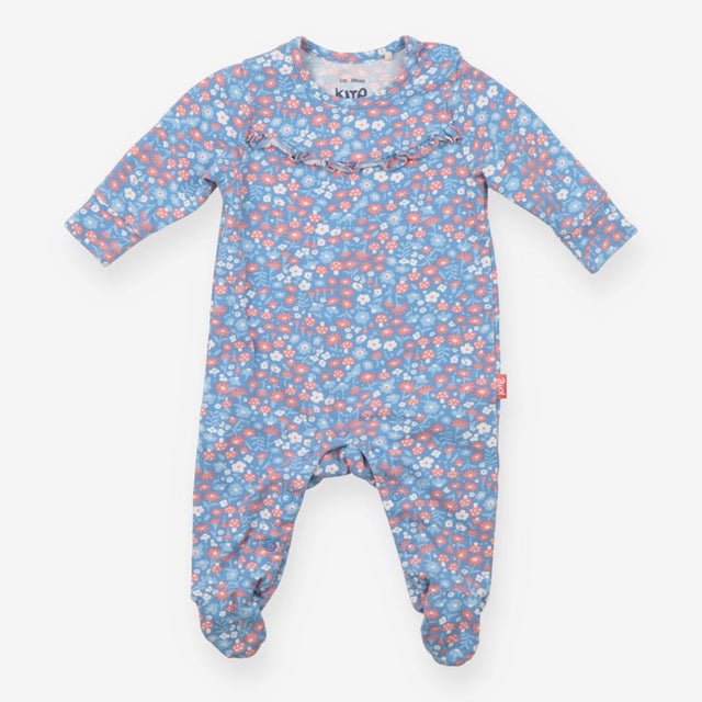 Sleepsuit Blue and Coral Toadstools