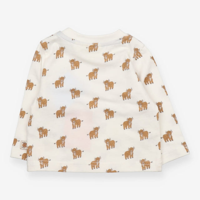 Baby highland cow print t-shirt