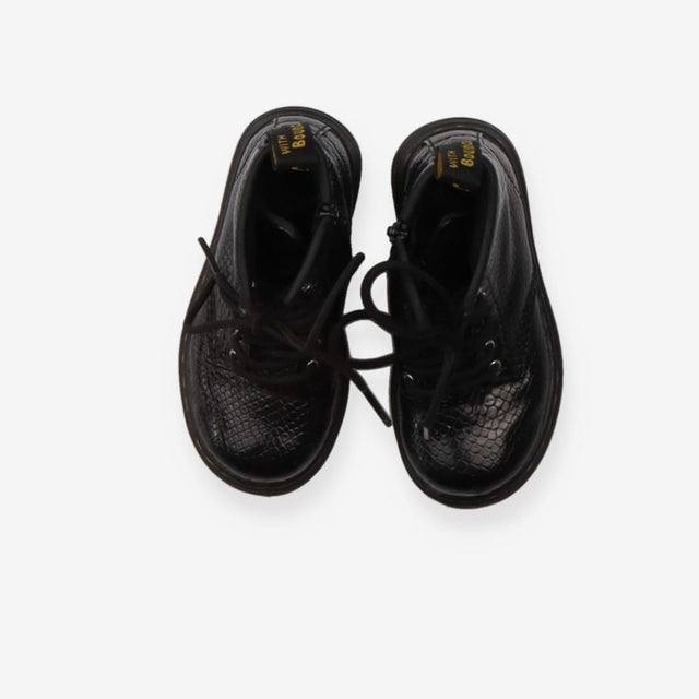 Doc Martins Black Reptile Embossed