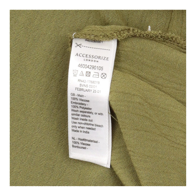 Trouser Set Co Ord Embroidered Shirt Wide Leg