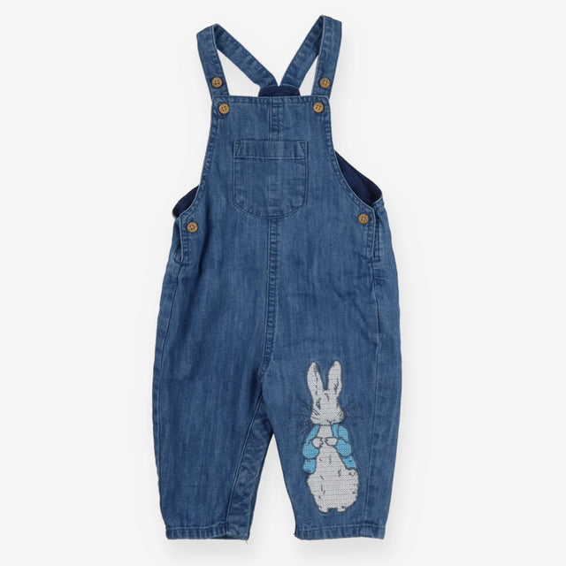Dungarees Denim with Peter Rabbit on Leg