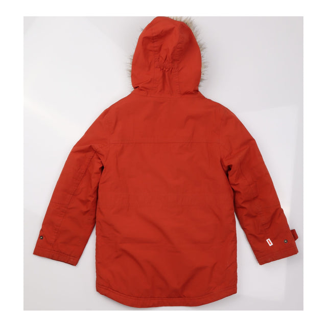 Coat Orange Faux Fur Lined Hood