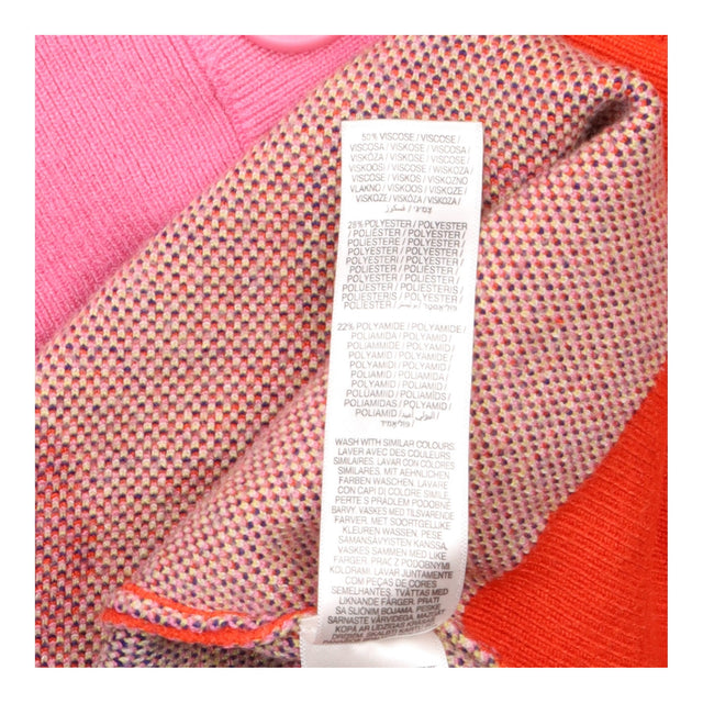 Cardigan Knit Heart Sun Moon Contrast Pink Red
