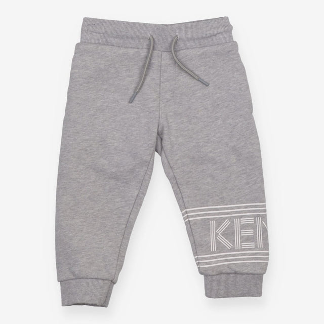 Joggers grey white Kenzo on leg