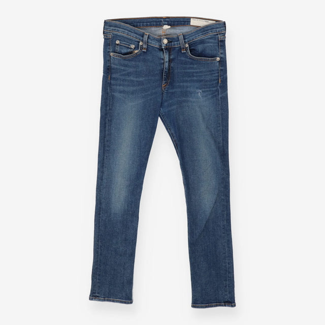 Skinny Jeans Light Blue Wash - Distressed Detail